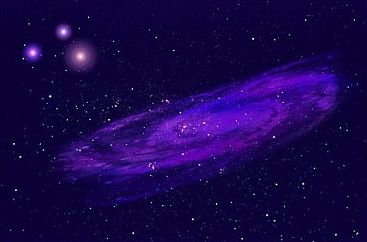 太空,星星,星云,抽象