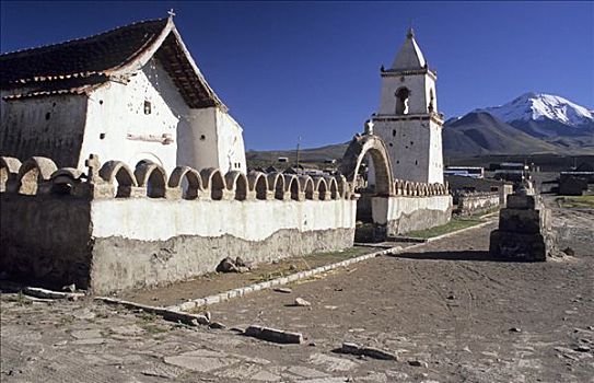 历史,高原,教堂,国家公园,智利