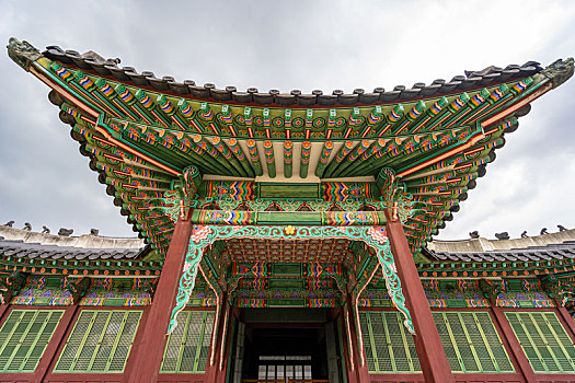 韩国首尔昌德宫熙政堂建筑景观