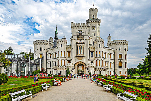 捷克,赫卢博卡城堡,hluboká,castle