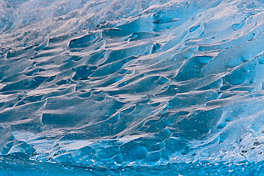 冰山,局部,瓦特纳冰川,国家公园,杰古沙龙湖,冰岛