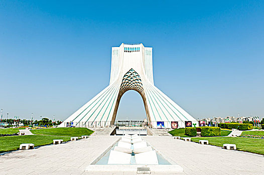 纪念建筑,自由,塔,阿扎迪塔,阿扎迪自由纪念塔,自由纪念塔,地标,德黑兰,伊朗,亚洲