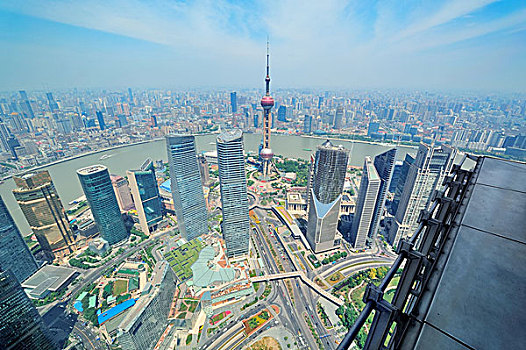 上海,俯视