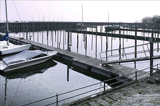 码头,佛瑞德利希港,康士坦茨湖,巴登符腾堡,德国,欧洲