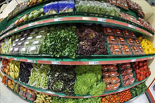 蔬菜,架子,超市