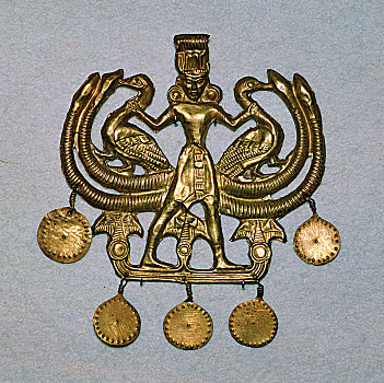 黄金,吊坠,埃伊那岛,财富,公元前17世纪,艺术家,未知