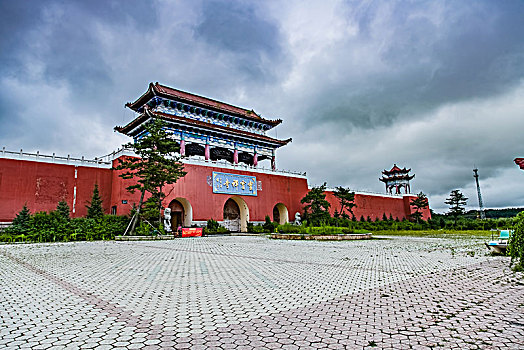 吉林省珲春市灵宝禅寺建筑景观