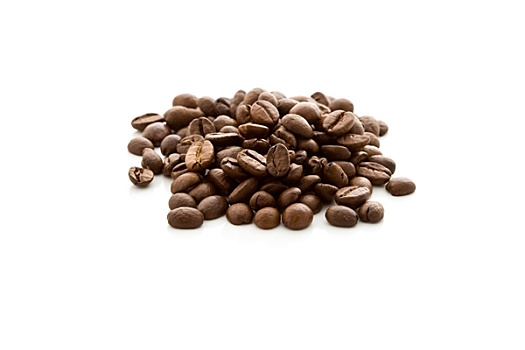 咖啡豆,白色背景,隔绝,背景