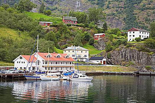 码头,公寓,乡村,西部,峡湾,挪威,斯堪的纳维亚