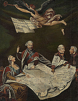 象征,分隔,波兰,一半,18世纪,艺术家