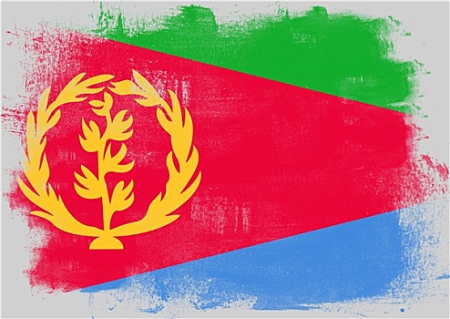 旗帜,厄立特里亚,涂绘,画刷