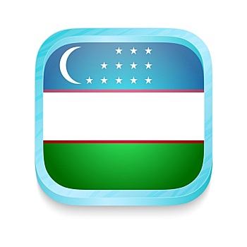 机智,电话,扣,乌兹别克斯坦,旗帜