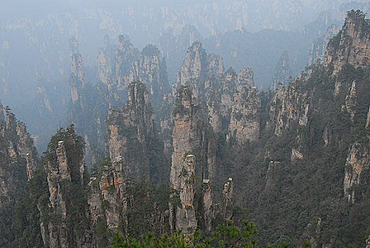 张家界,景色,斑点