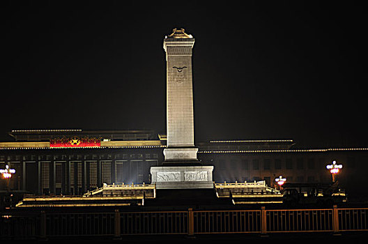 人民英雄纪念碑夜景