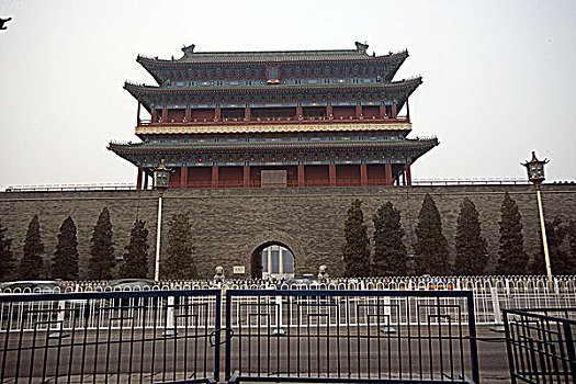 北京前门正阳门古建筑