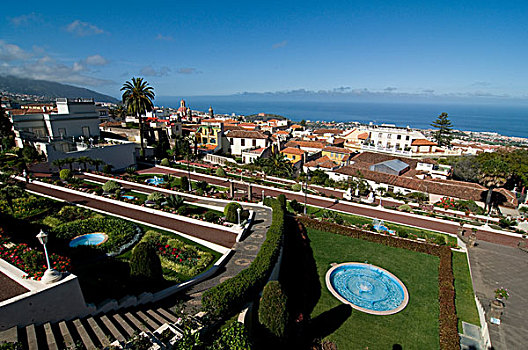 俯拍,公园,特内里费岛,加纳利群岛,西班牙