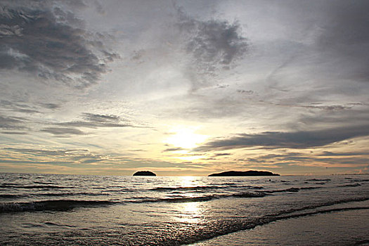 马来西亚亚庇丹绒亚路海滩