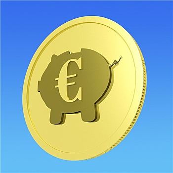 欧元,小猪,硬币,欧洲,银行,身分