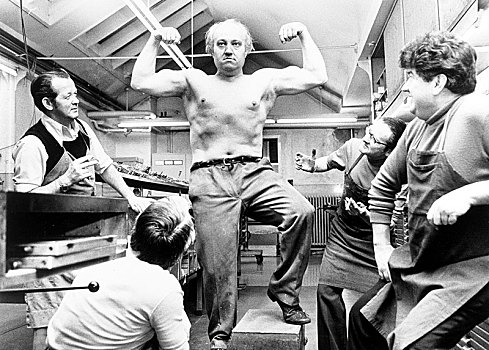 肌肉男,姿势,肌肉,70年代,精准,地点,未知,德国,欧洲