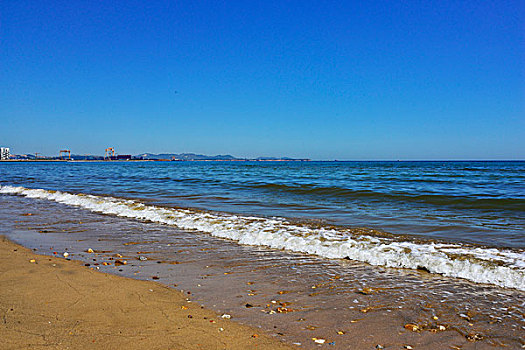 烟台金沙滩海滨景色