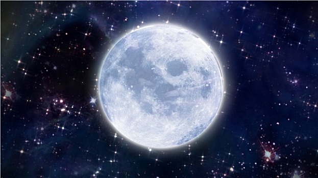 月亮,天空,大,尺寸