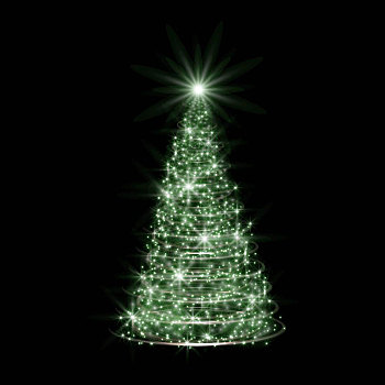 圣诞树,夜晚,假日,背景,光泽,鲜明,爆炸,夜空,星,烟花,矢量