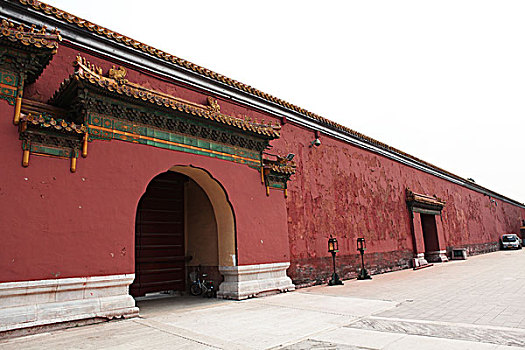 中国,北京,太庙,城墙