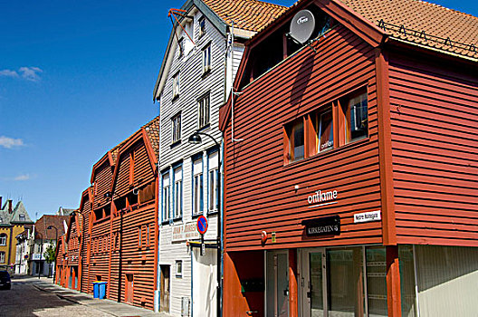 挪威,斯塔万格,历史,市区,18世纪,家,建筑