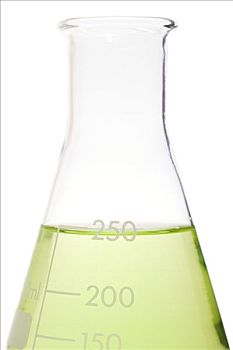 绿色,液体,量瓶