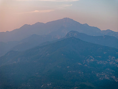 航拍山东泰安风光