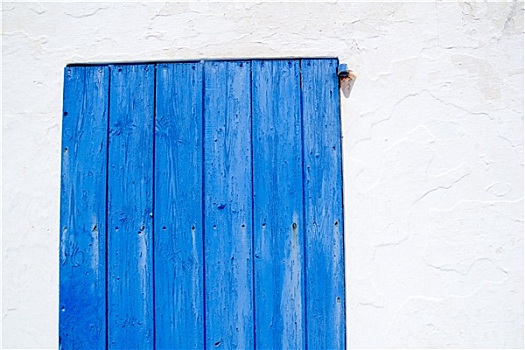 建筑,巴利阿里群岛,白色,蓝色,门,特写