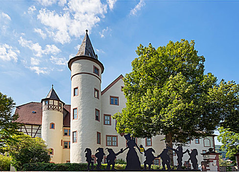 城堡,施佩萨特,弗兰克尼亚,巴伐利亚,德国,欧洲