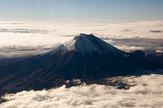 俯拍,火山,科多帕希火山,国家公园,厄瓜多尔
