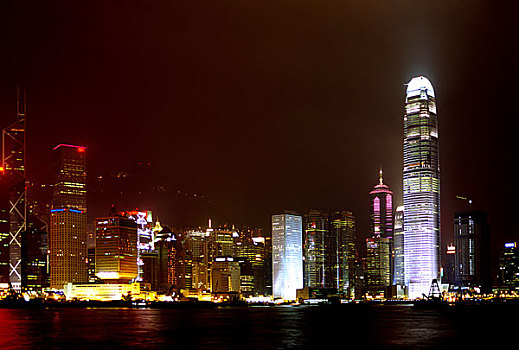 香港维多利亚夜景