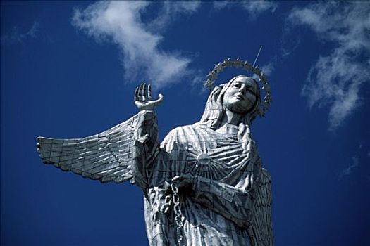 雕塑,圣母玛利亚,基多,厄瓜多尔,南美