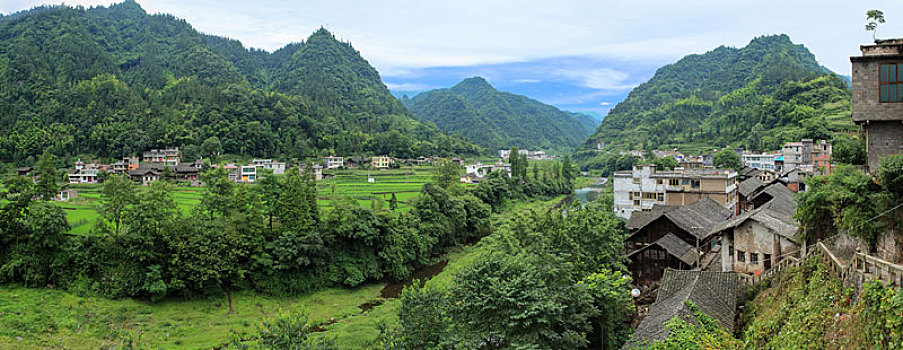 利川土家寨全景图