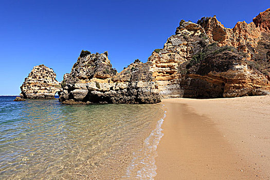 海滩,阿尔加维海岸,靠近,拉各斯,葡萄牙