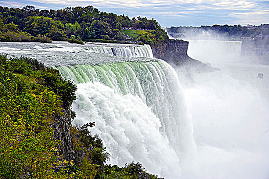 瀑布,尼亚加拉瀑布,尼亚加拉河,纽约,美国