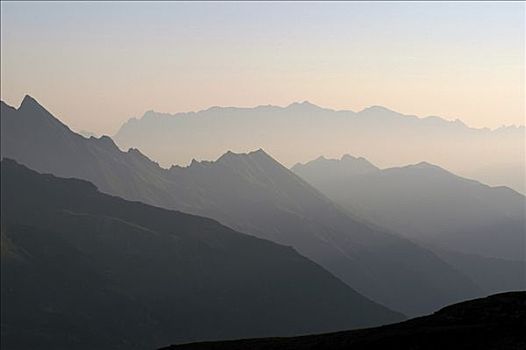 山脉,黎明,国家公园,陶安,奥地利