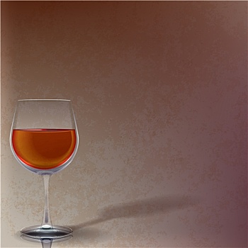 抽象,插画,葡萄酒杯,褐色