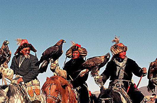 亚洲,蒙古,金鹰,节日,猎人
