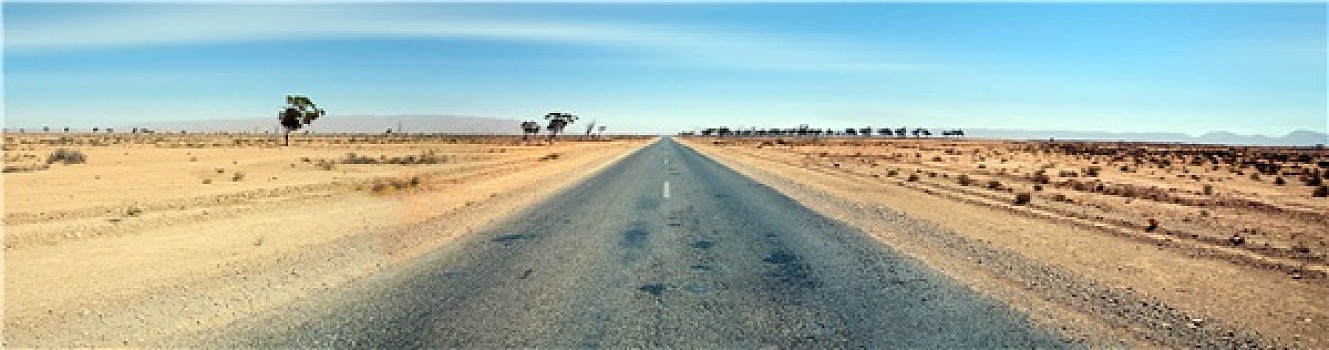 沙漠,公路