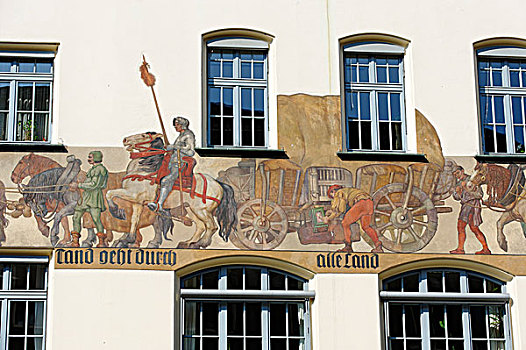 中世纪,商品,纽伦堡,市政厅广场,中弗兰肯,德国,巴伐利亚,欧洲