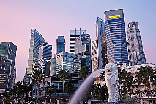 雕塑,码头,湾,新加坡城,新加坡