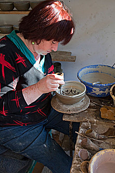 传统,陶器,罗马尼亚
