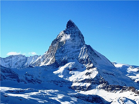 壮观,高山,马塔角,山,高耸,高处,策马特峰,瑞士