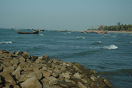 圣徒,岛屿,只有,孟加拉,东北方,湾,南,市场,流行,旅游,二月,2008年