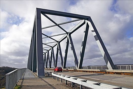 桥,穿过,地区,石荷州,德国