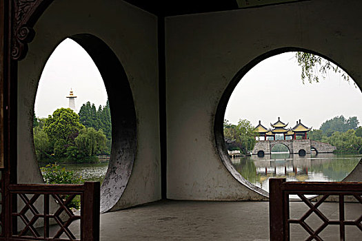 扬州瘦西湖,钓鱼台