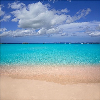海滩,福门特拉岛,巴利阿里群岛